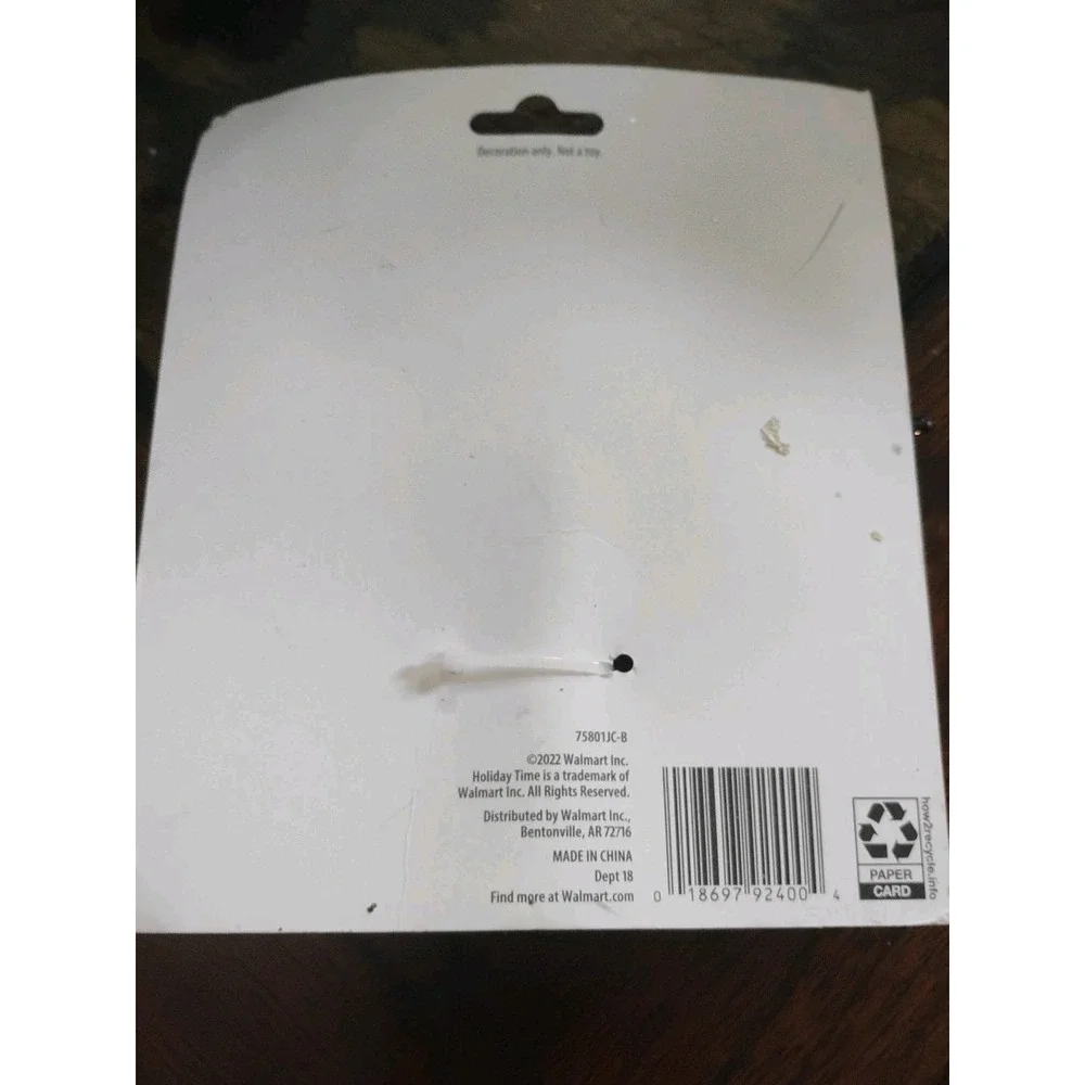 Holiday Time Charcoal Gray Glitter Star Mini Christmas Tree Topper, 5.5